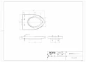 TOTO EWCS441S-51AK 取扱説明書 商品図面 施工説明書 分解図 ウォシュレット付補高便座 アプリコットF2A 商品図面1